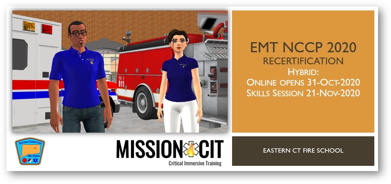 EMT NCCP 2020 Recertification Course ECFS 31Oct2020 MissionCIT