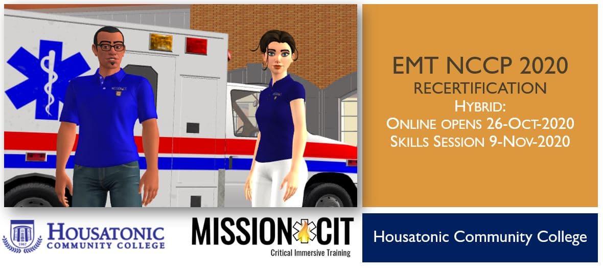 EMT NCCP 2020 Recertification Course | HCC | 26-Oct-2020