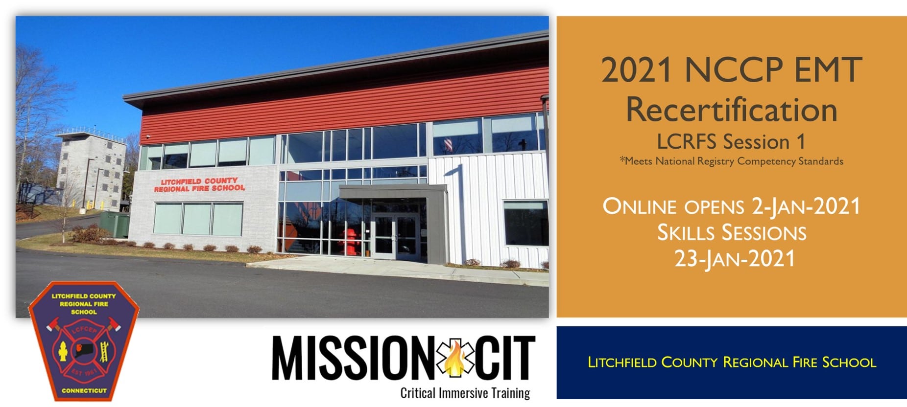 EMT NCCP 2021 Recertification Course LCRFS Session 1 MissionCIT