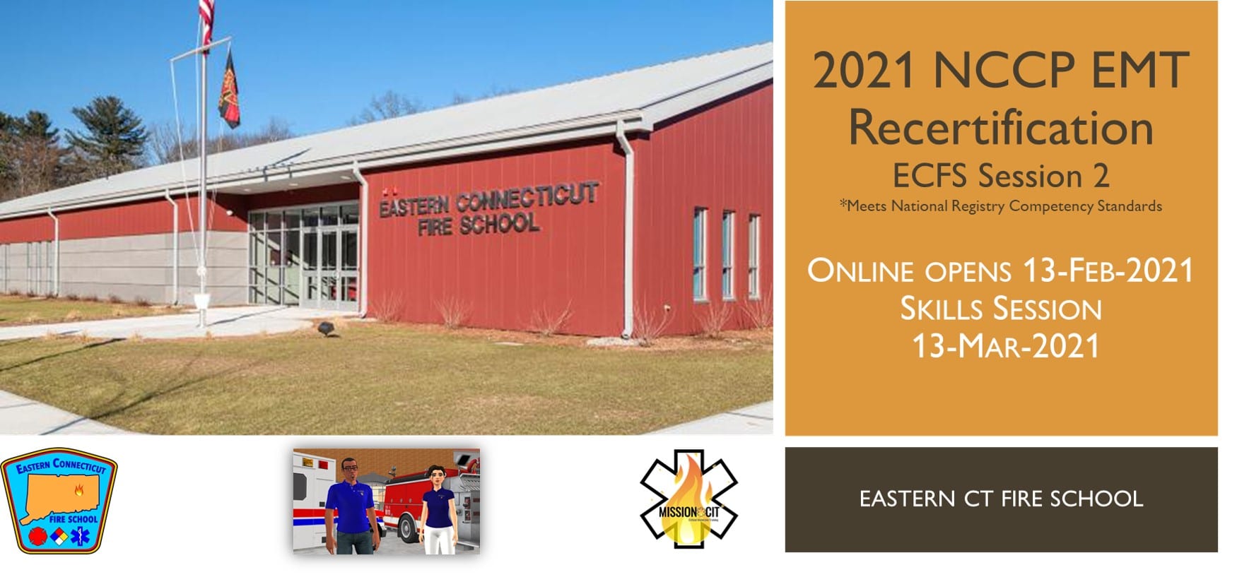 EMT NCCP Recertification Hybrid Course | ECFS | 2021 Session 2