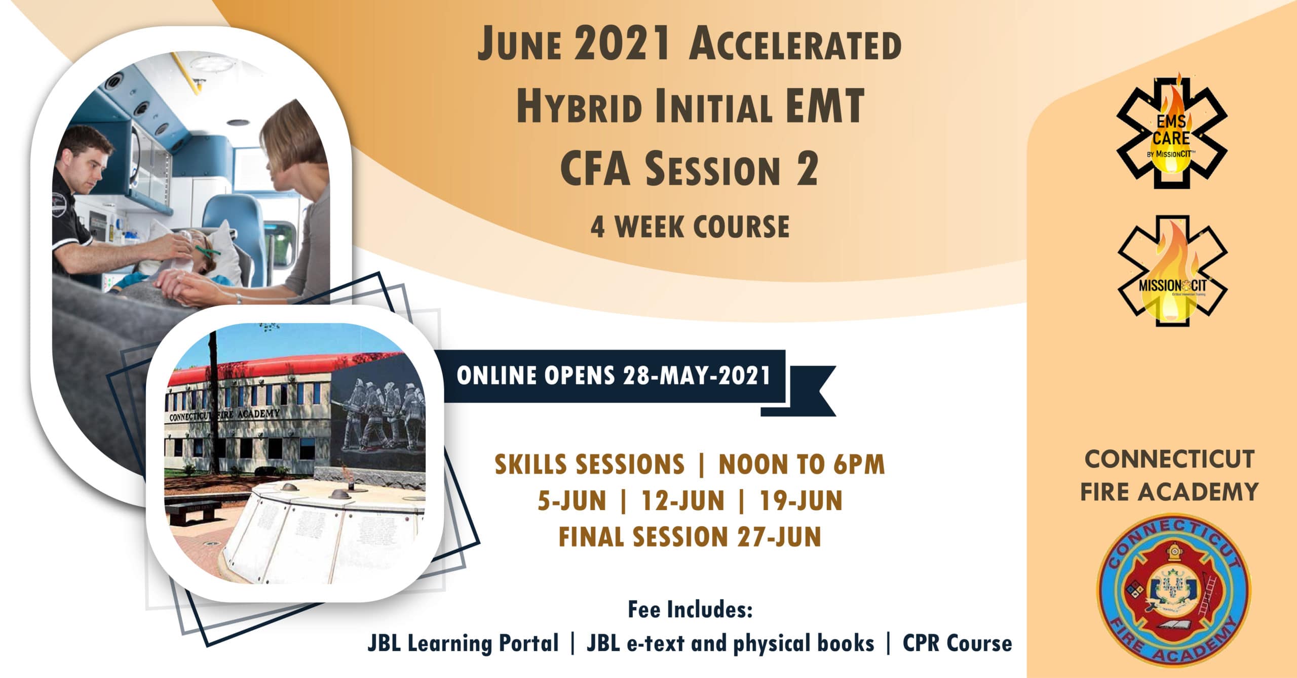 2021 Summer EMT Accelerated Initial Course | CFA Session 1