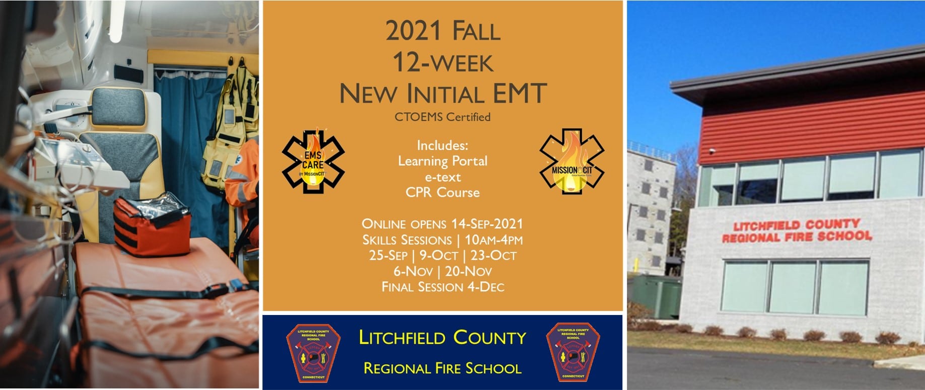 2021 Fall EMT Initial Course | LCRFS Session 5 | 12 week | emt course near me | emt class ct | emt courses in ct | ctoems course
