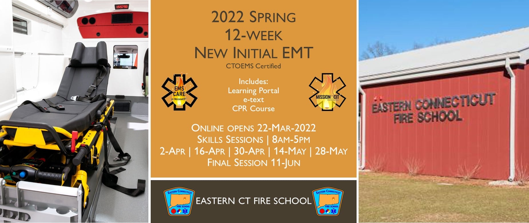 2022 Spring EMT Initial Course | ECFS 12 Week