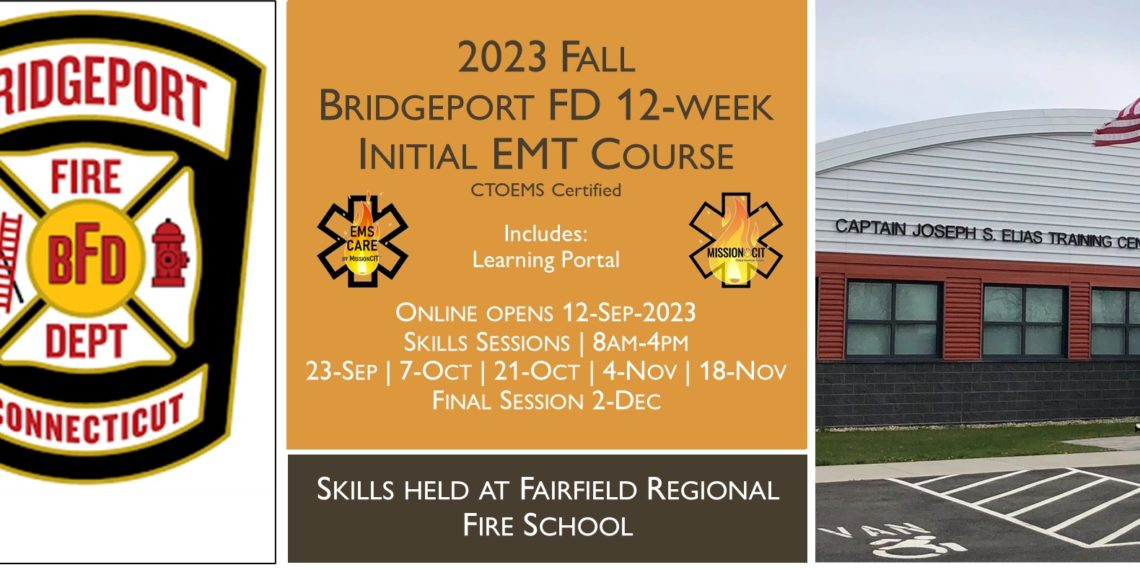 2023 Fall EMT Initial Course | Bridgeport 12 Week