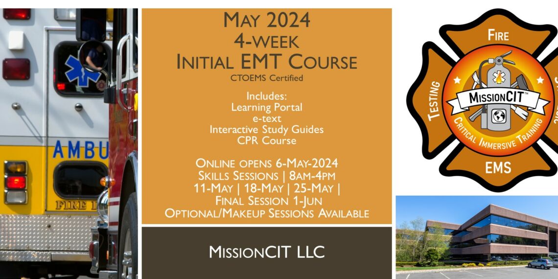 May 2024 Accelerated EMT Initial Course | 4-Week EMT Class