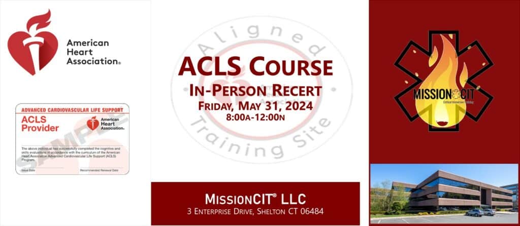 ACLS Recertification Course | In-Person | May 31 2024