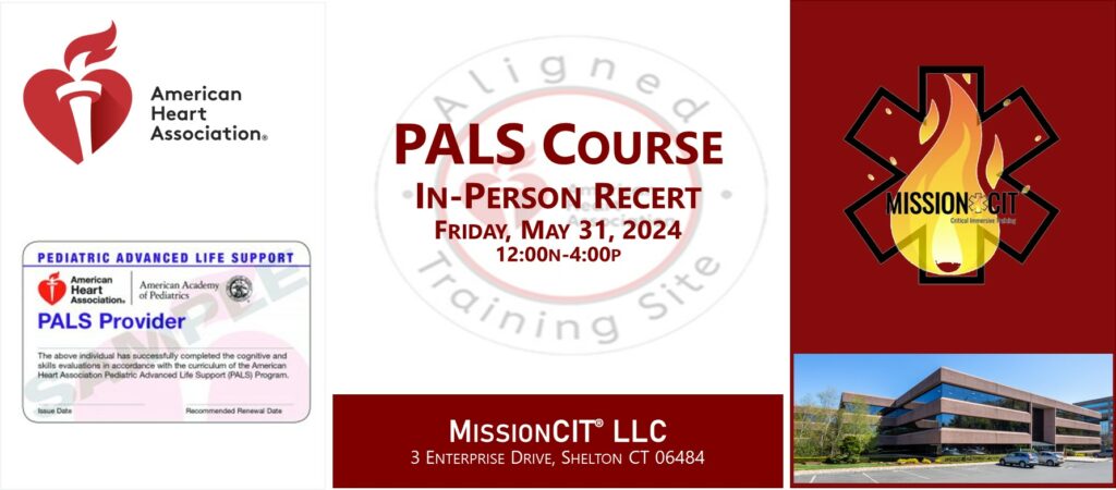PALS Recertification Course | In-Person | May 31 2024