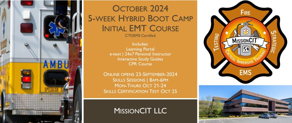 October 2024 Hybrid EMT Boot Camp | 5-Week