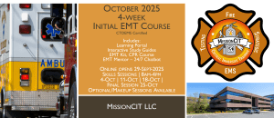 October 2025 Accelerated EMT Initial Course | 4-Week